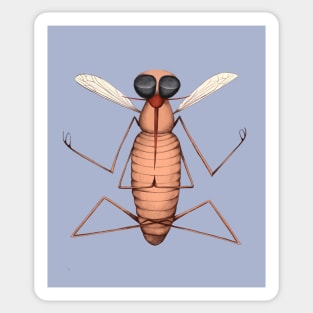 mosquito yoga Sticker